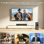 Barra de sonido para Smart TV,Barra de sonido 2.1CH con subwoofer,Máquina
