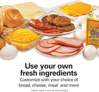 Hamilton Beach Sandwichera de desayuno doble con anillos para cocinar