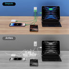 Bloque de carga USB C, paquete de 2 cubos de carga rápida de teléfono de 40 W, 4 puertos tipo C, enchufe de pared PD + QC 3.0 USB A, cabezal de carga, caja de ladrillo de alimentación para iPhone 16