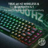 Razer Teclado inalámbrico BlackWidow V4 Pro 75% para juegos: pantal...