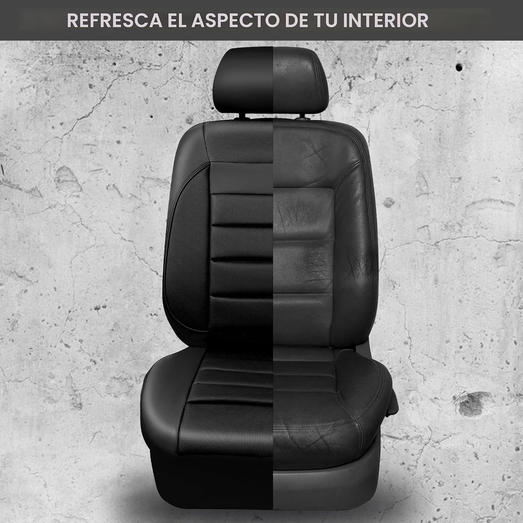 CAR PASS Fundas de asiento de automóvil de piel sintética solo para asientos delanteros, fundas de asiento de automóvil con soporte de espuma 3D, ajuste universal para camiones, furgonetas, SUV