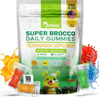 Bossko - Gomitas de sulforafano con omega-3, extracto de brote de brócoli