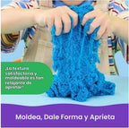 Kinetic Sand Mega Box azul de 11 lb, juguetes sensoriales sensoriales de arena