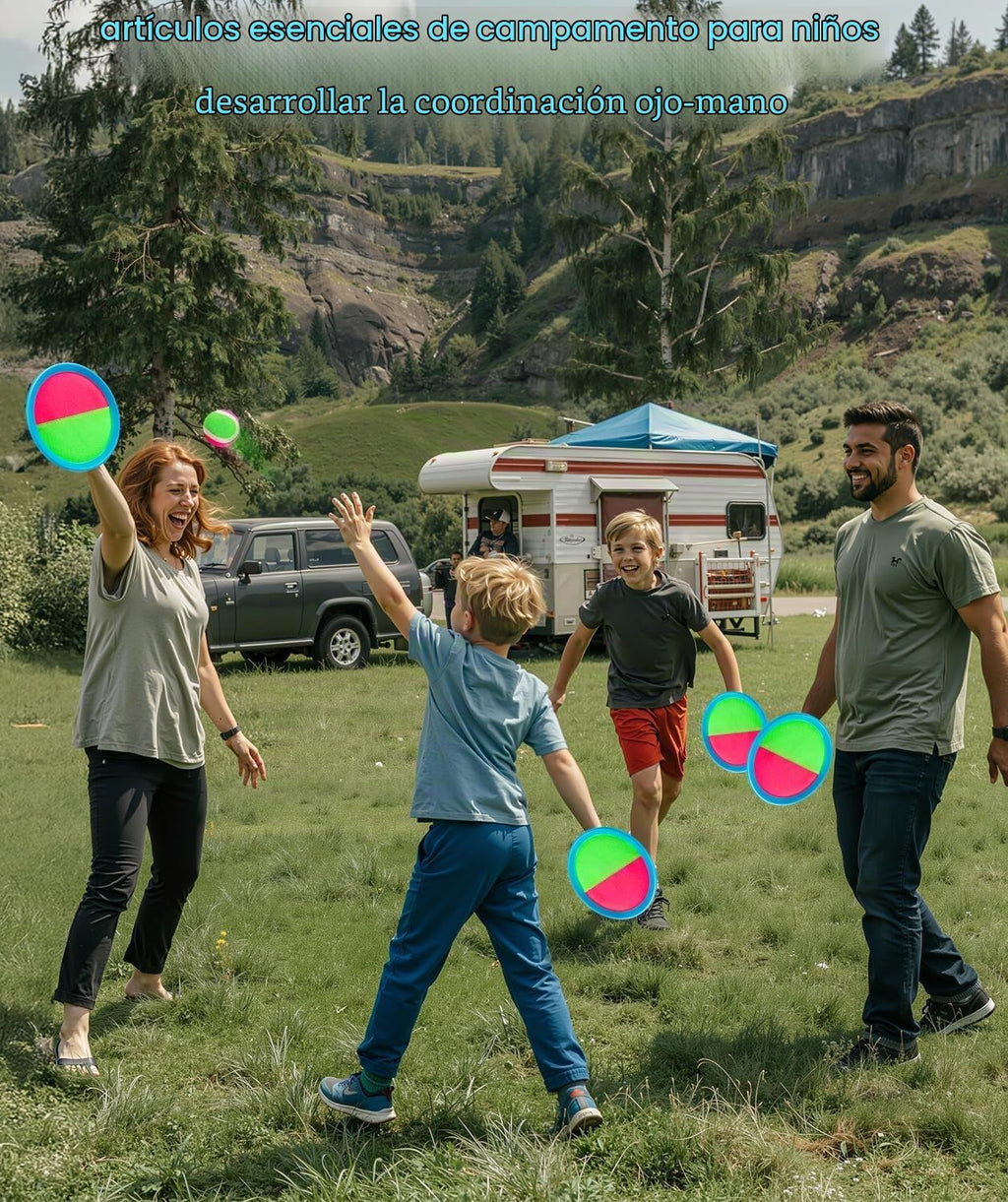 Juego de pelota para lanzar y atrapar, juguetes al aire libre para