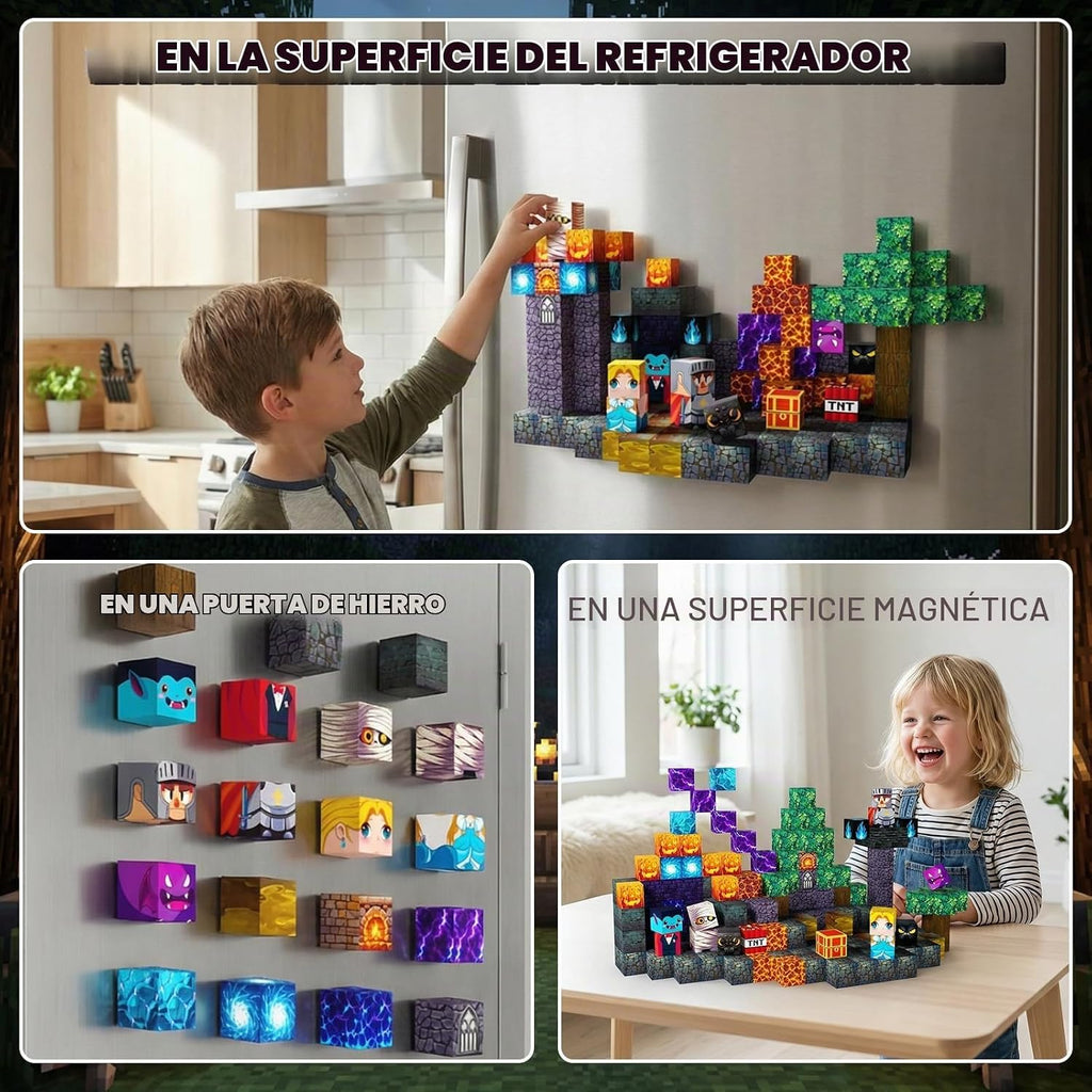 Bloques de construcción magnéticos STEM juguete para niños a partir