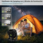 TDLOL - Tienda de campaña portátil recargable con ventilador con lu...