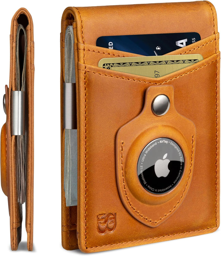 SERMAN BRANDS Money Clip Wallet - Mens Wallets slim Front Pocket RF...