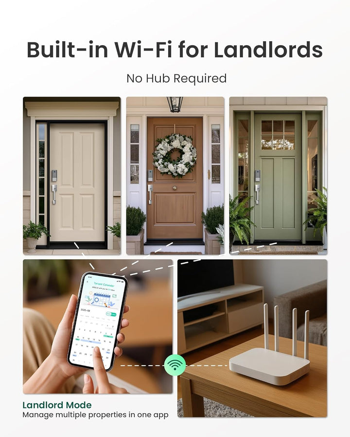 DESLOC Smart Lock K120 con huella digital GPT 3D, batería de 15,000...