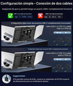 Ozirex Extensor de pantalla para laptop de 15.6 pulgadas, monitor p...
