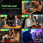 TENLAMP Paquete de mezclador de audio G10 Creator con micrófonos duales