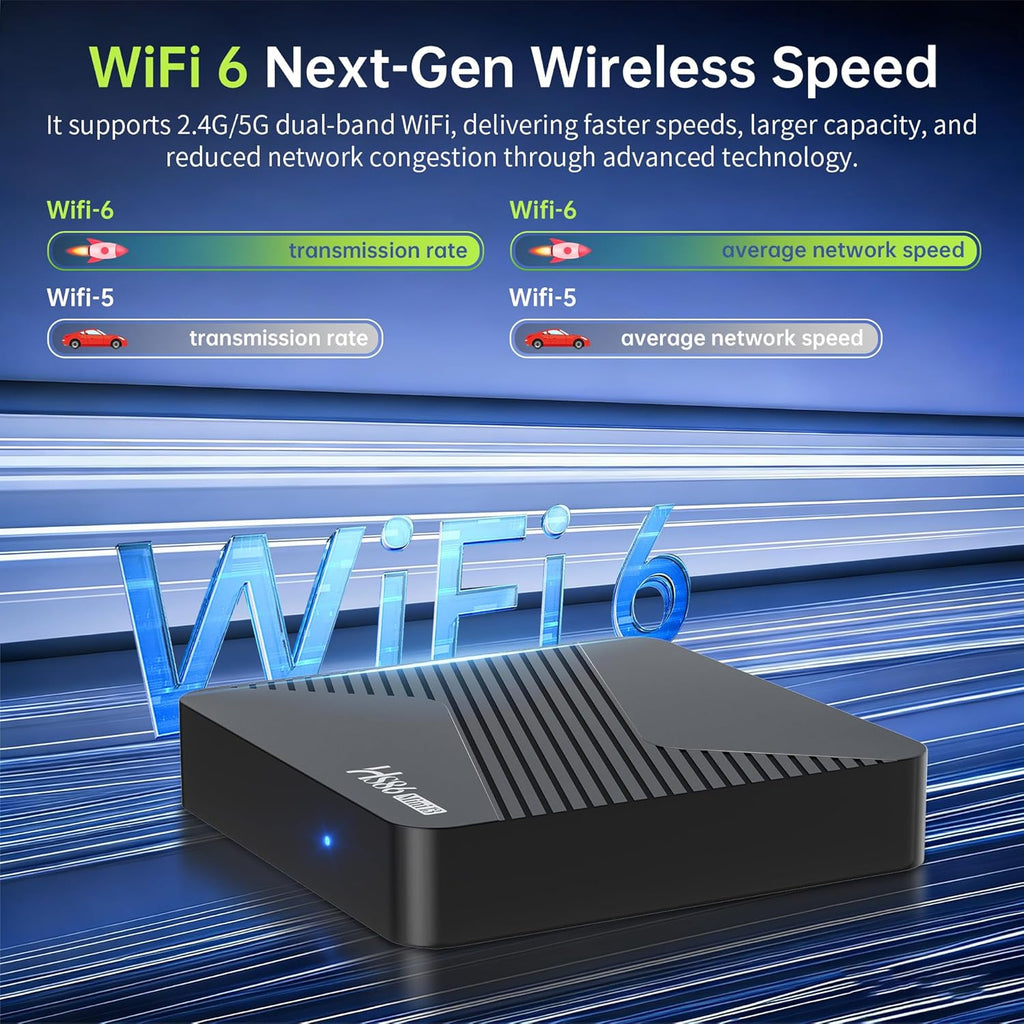 2026 Android 14 TV Box, Android Box RK3528A Quad-Core para Smart TV