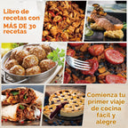 Freidora de aire horno de 4.2 cuartos de galón, multicocina 8 en 1 con cesta antiadherente, freidora de aire con función preestablecida, cocina para comidas saludables y bajas en aceite, operación conveniente