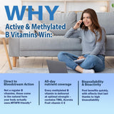 2 paquetes de complejo de vitamina B metilado con riboflavina y fol...