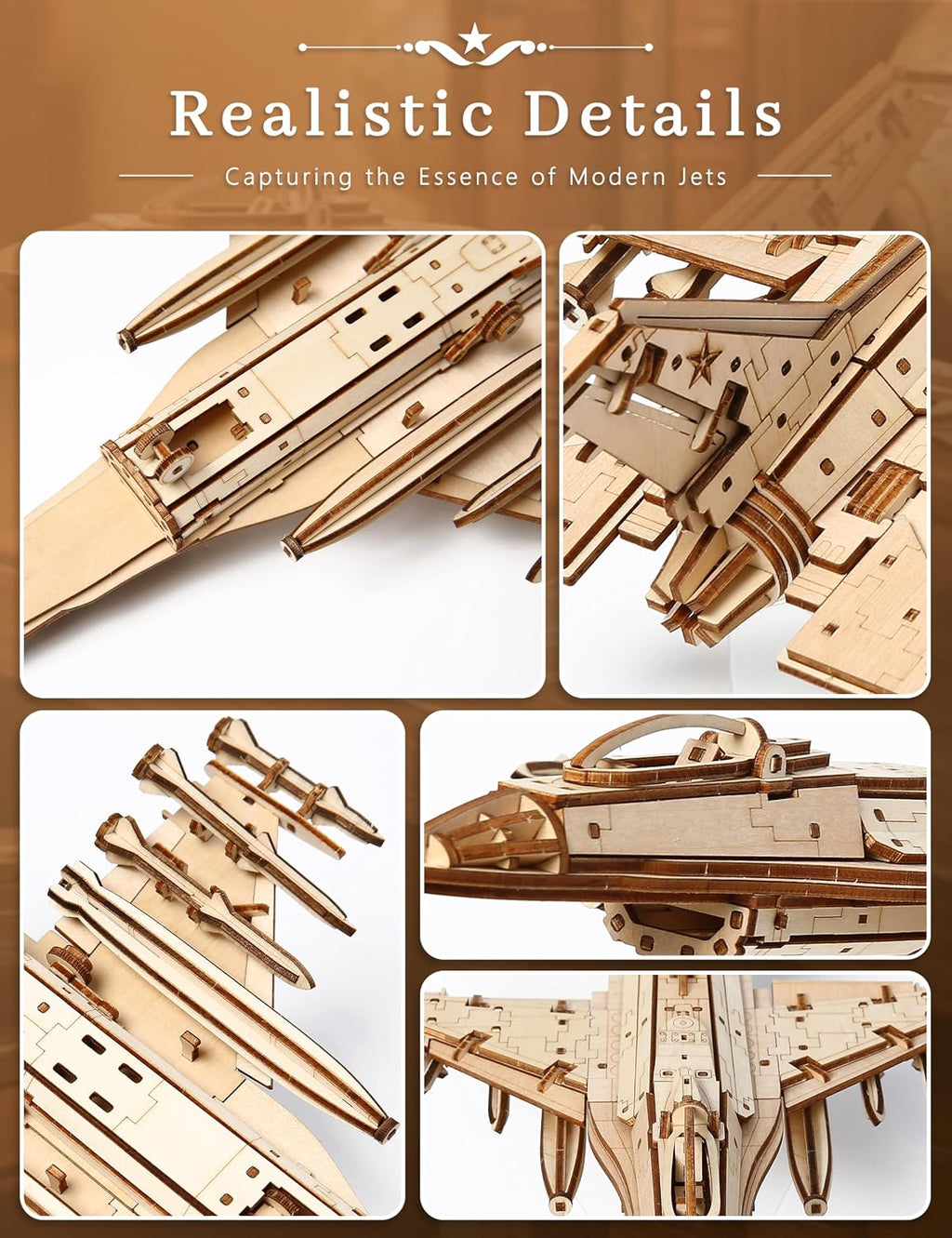 Rompecabezas de madera 3D para adultos con juego de pintura