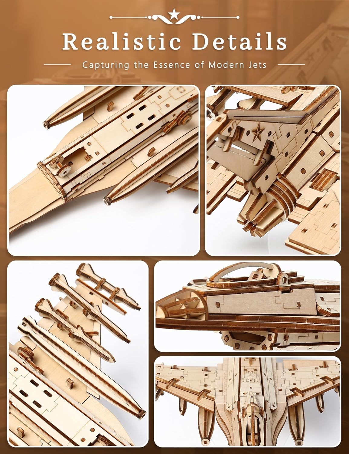 Rompecabezas de madera 3D para adultos con juego de pintura