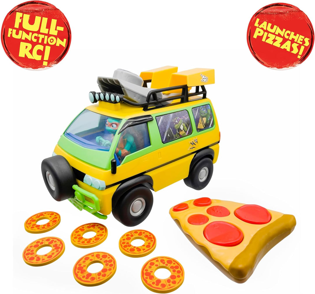 Teenage Mutant Ninja Turtles Juguete de Pizza Blaster RC Vehículo c...