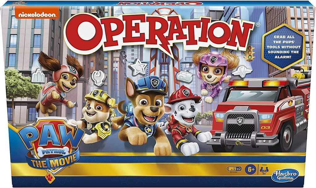 Operation Game: Paw Patrol The Movie Edition Juego de mesa para niños de 6 años en adelante, juego de Paw Patrol de Nickelodeon para 1 o más jugadores
