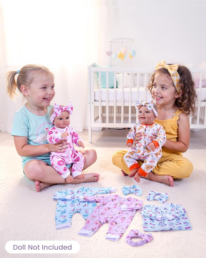BABESIDE Ropa de muñeca Reborn para muñecas de 17 a 22 pulgadas, 5...