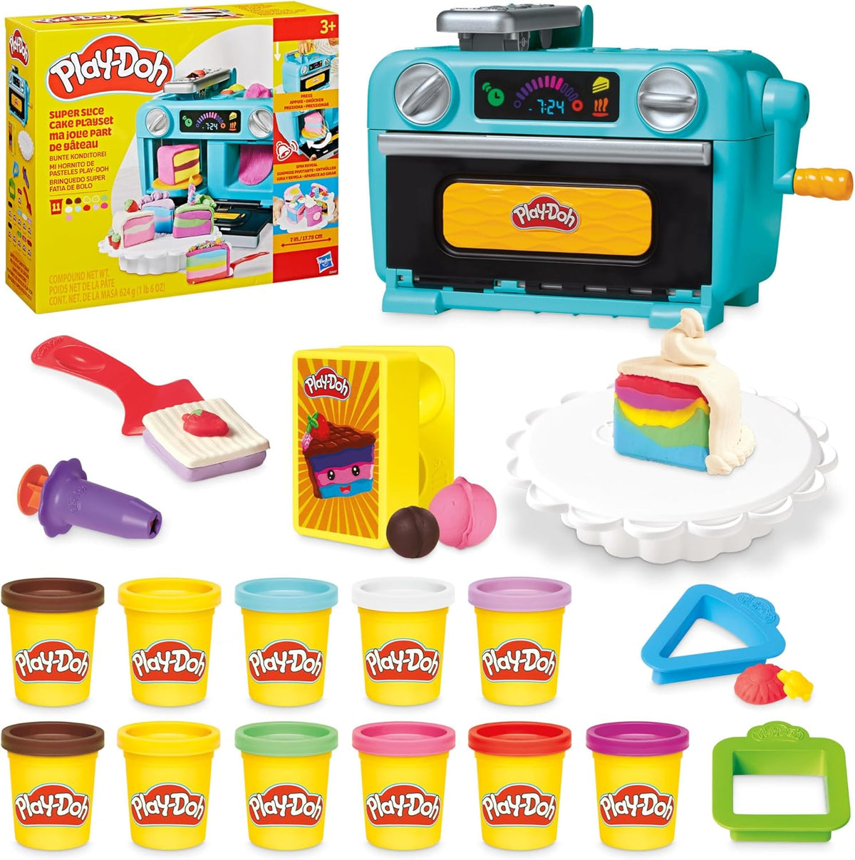Play-Doh Super Slice Cake Playset horno de juguete con