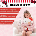 Franco Calm - Almohada ponderada de peluche Hello Kitty Bedding de 3 libras, suave y acogedora almohada Sanrio para mayor comodidad (producto oficial)