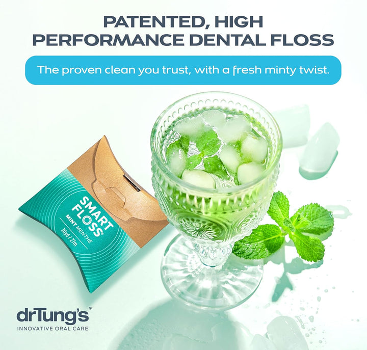 drTung's Smart Floss Mint para dientes \u2013 Hilo dental expan...