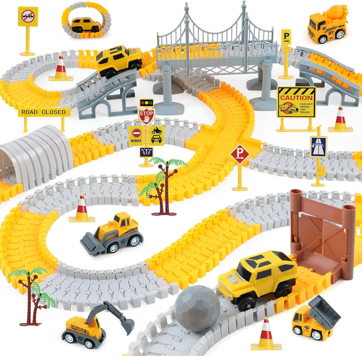 ToyFuntasy Juguetes de Pistas de Carreras de Construcción para Niño...
