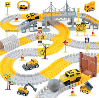 ToyFuntasy Juguetes de Pistas de Carreras de Construcción para Niño...