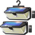TECKNET 546 luces LED con sensor de movimiento para exteriores con gancho