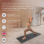Liforme Esterilla de yoga clásica: diseño de alineación patentado, agarre