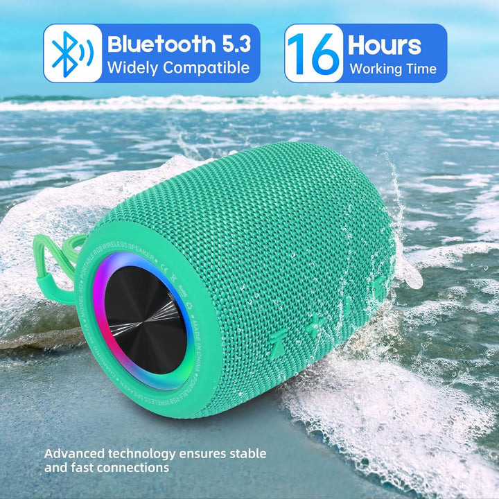Altavoz Bluetooth portátil, altavoz inalámbrico BT5.3 de 20W con di...