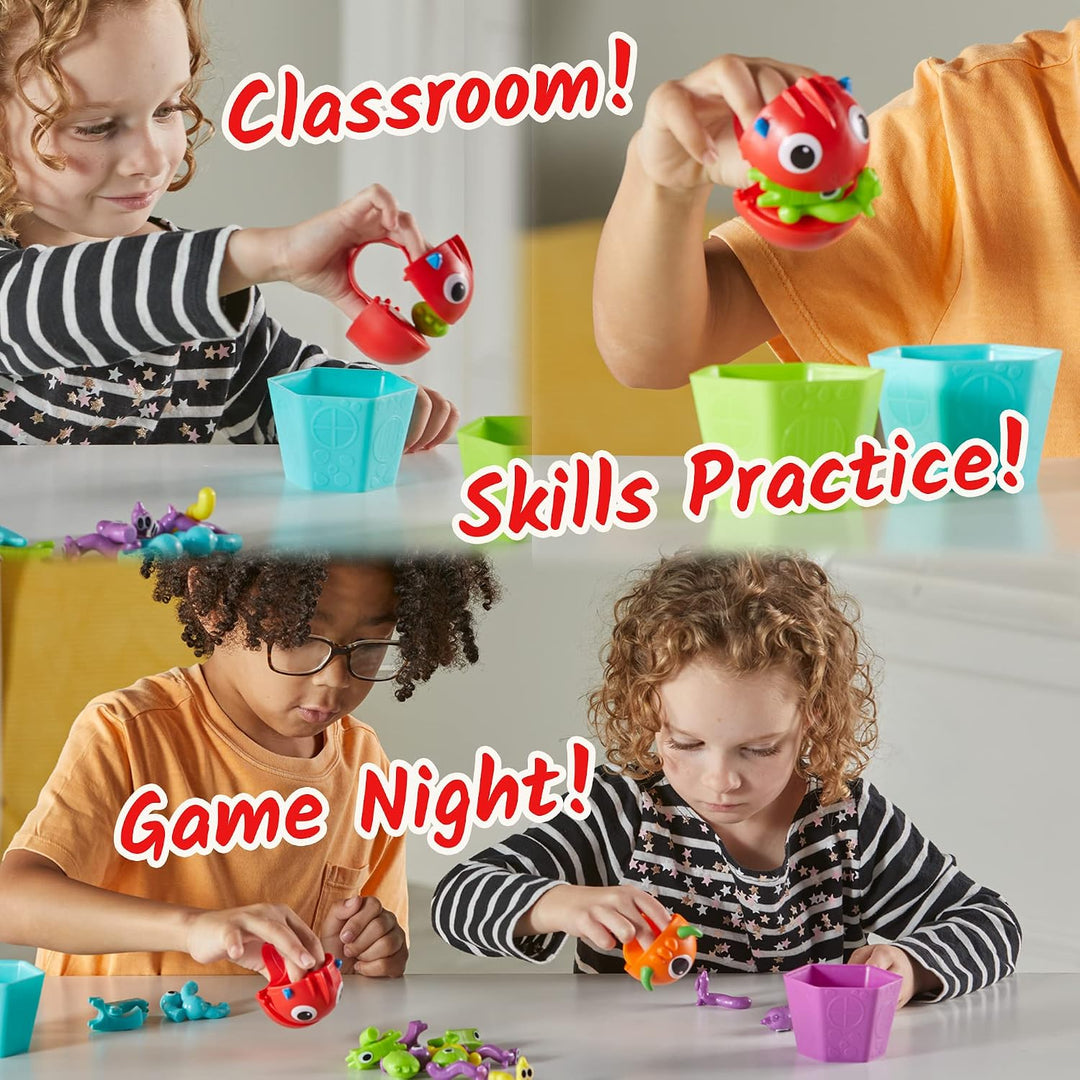 Hand2Mind Grab That Monster Conjunto de Actividades de Motricidad F...