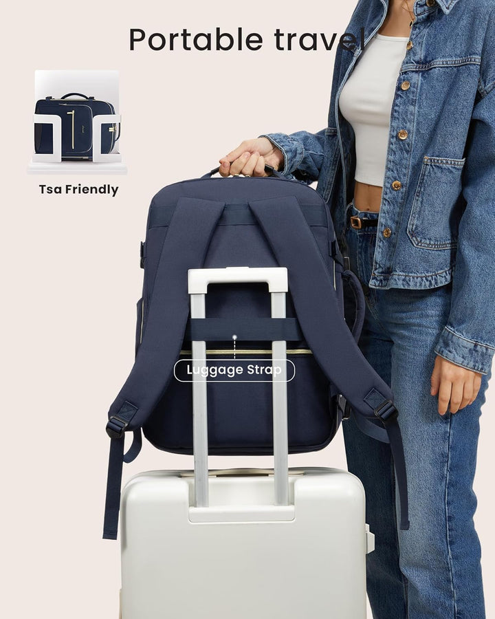 LOVEVOOK Mochila de viaje grande de 40L para mujer, mochila de tran...