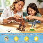 Wise Block - Juego de construcción 2 en 1 T-Rex y elefante para niños, 826