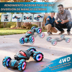 Auto de acrobacias RC con detección de gestos, auto giratorio controlado a