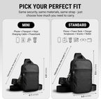 Bolso bandolera de viaje para hombres y mujeres, bolsas cruzadas antirrobo
