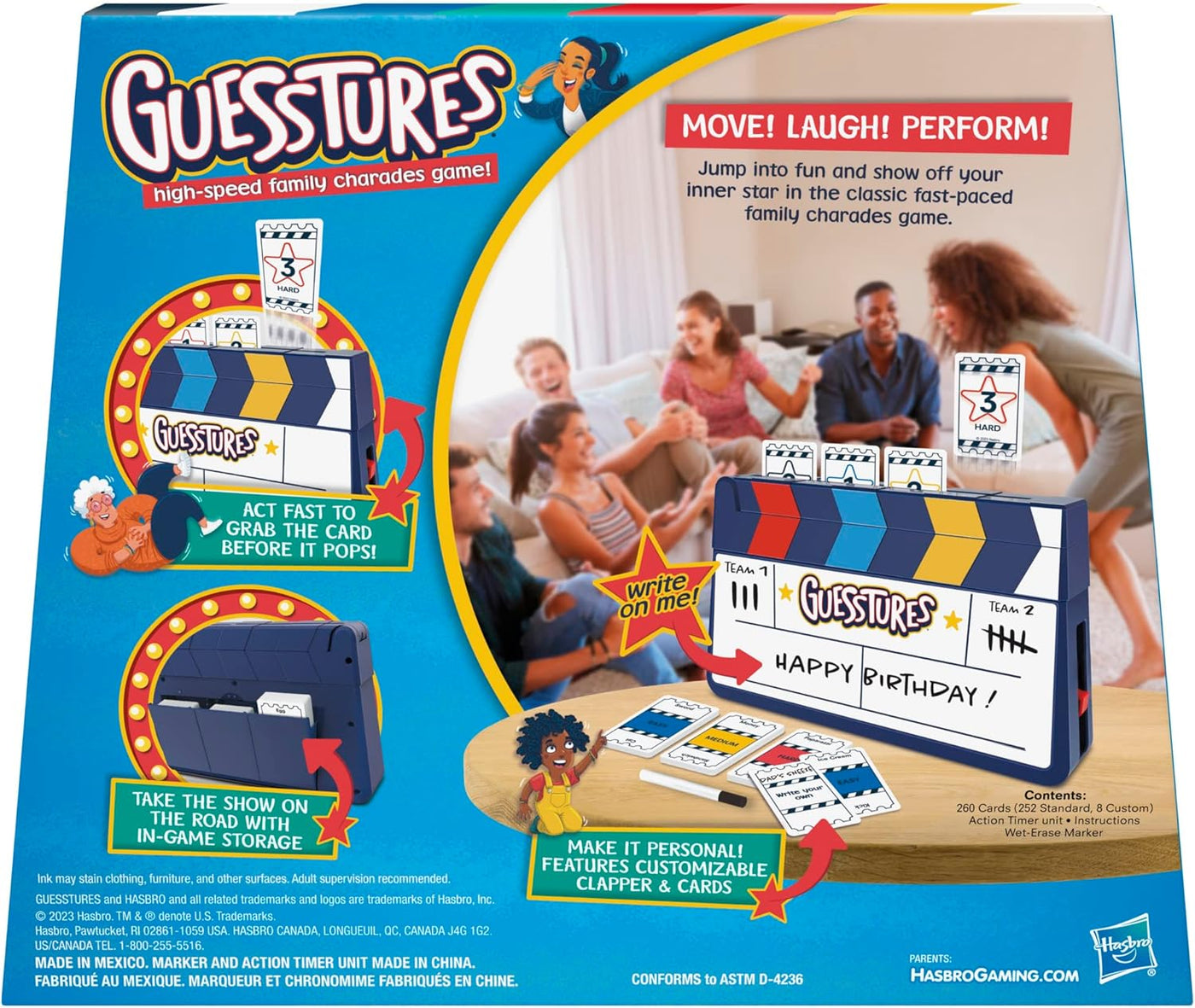 Hasbro Gaming Juego de Guesstures juegos de charadas para