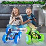 Hamdol Coche de acrobacias a control remoto para niños, juguete RC...
