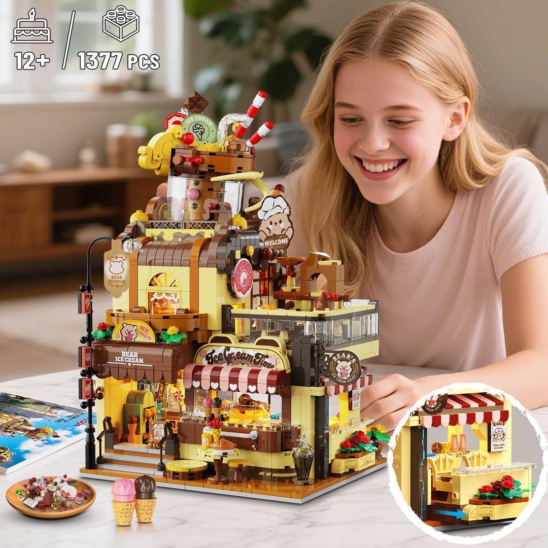 City Ice Cream House - Juego de construcción con luces