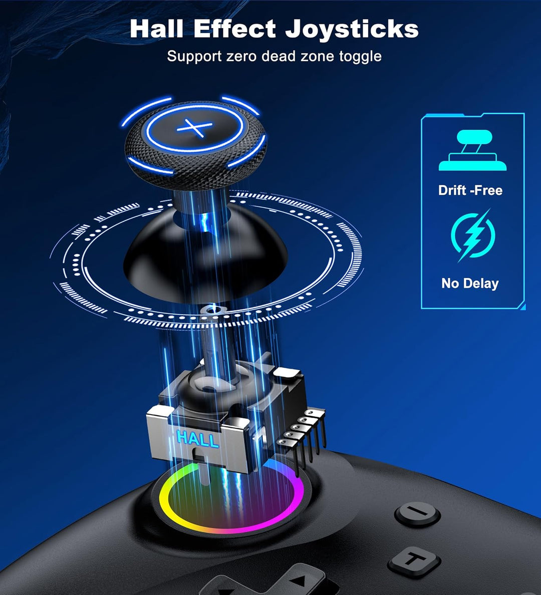 PC Controller, Wireless Bluetooth Controller, 1000mAh Battery, with...