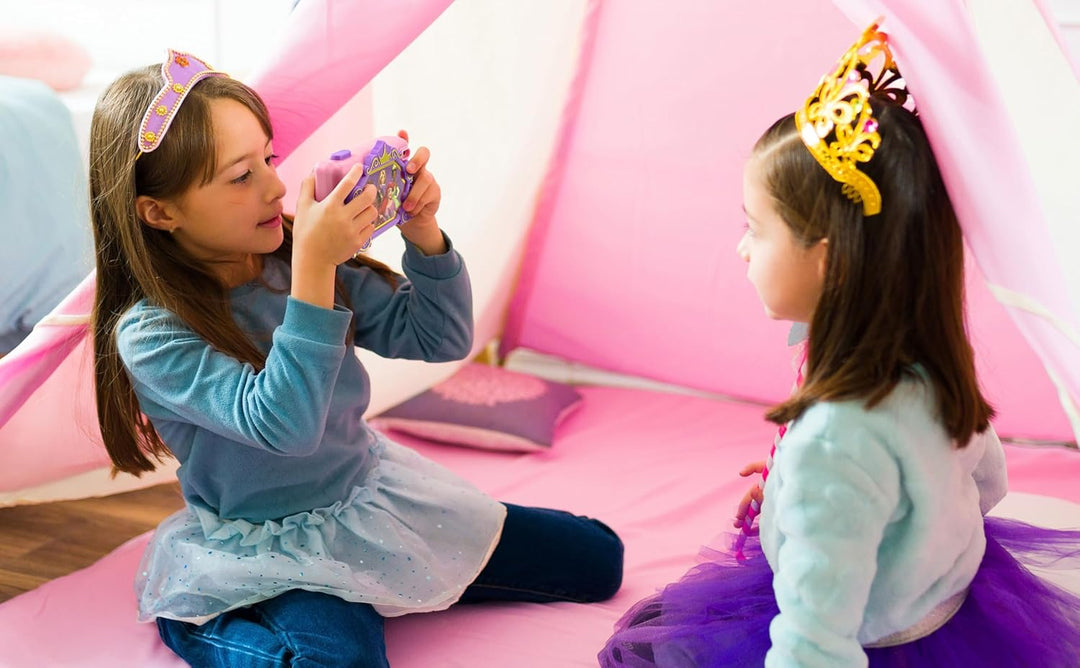 ekids Disney Princess - Cámara para niños con tarjeta SD, cámara di...