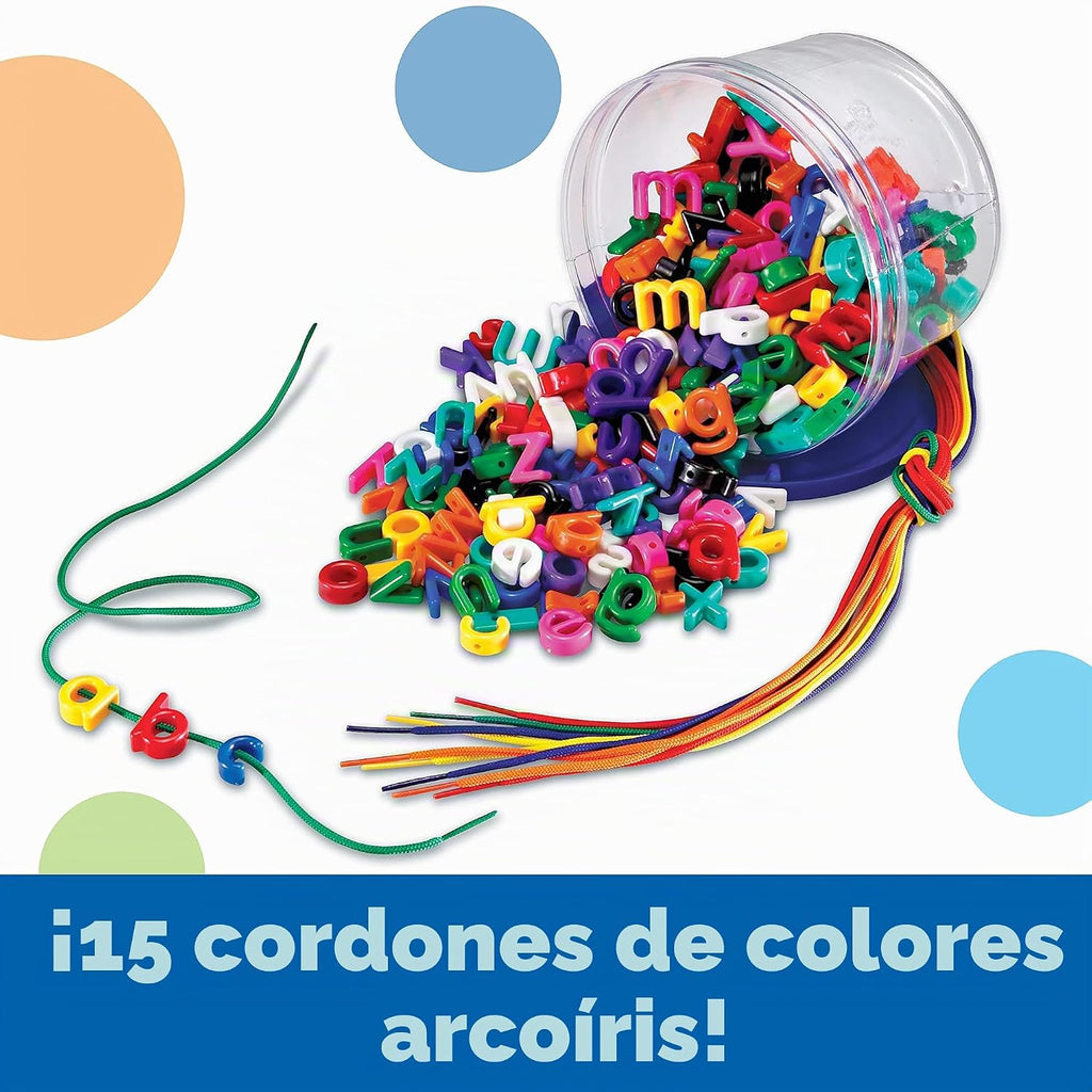 Learning Resources Letras del alfabeto con cordones en minúsculas