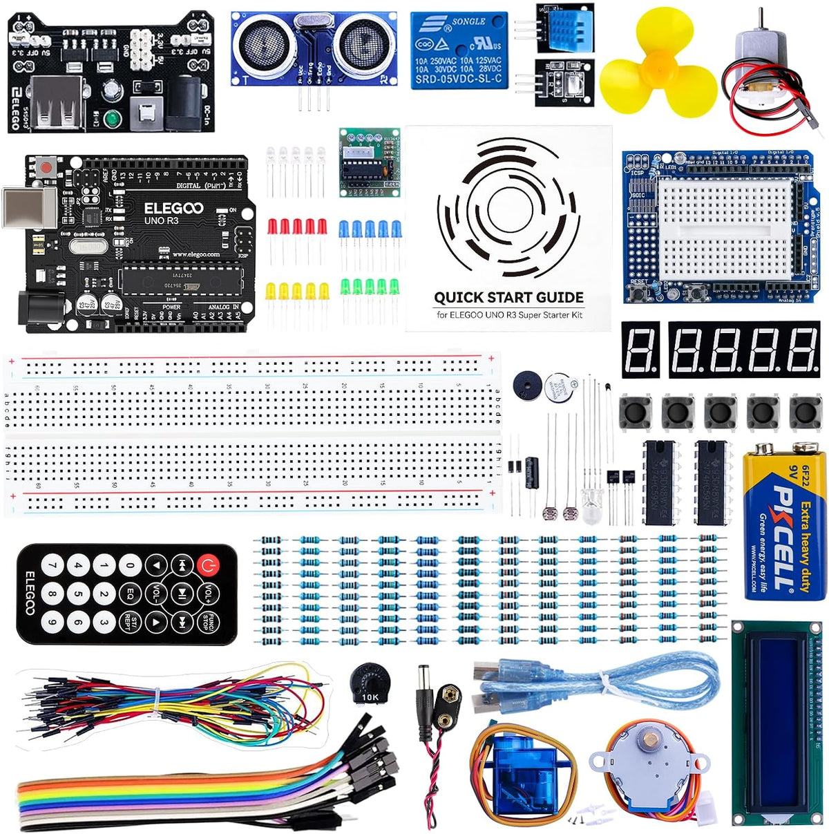 Súper kit de iniciación Proyecto Uno Elegoo con tutorial para Ardui...