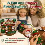 Pinwheel Crafts North Pole - Kit de costura de Navidad para niños