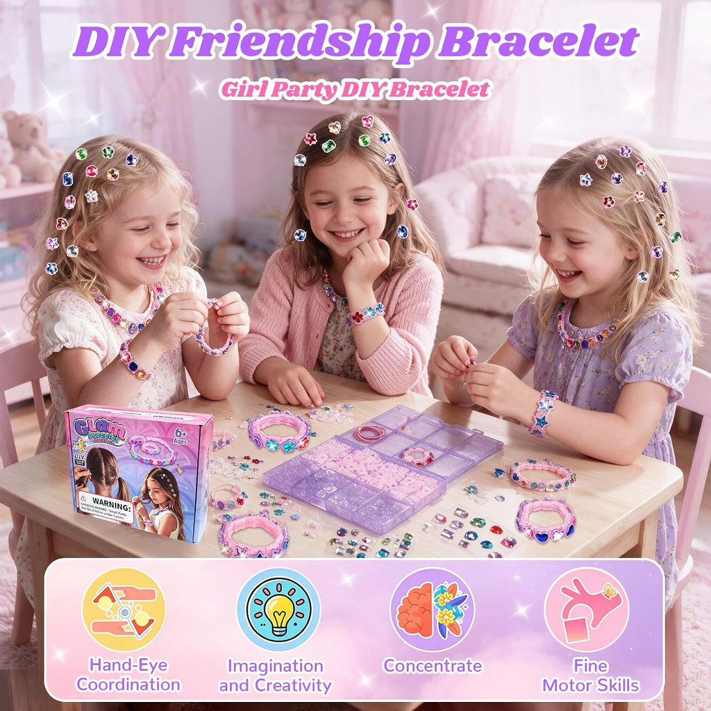 AOSITE Kit de fabricación de pulseras para niñas de 4 a 12 años