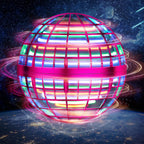 LEMATRIX Flying Orb Ball Toy, Hover Ball Boomerang Fly Fidget Spinner, Juguete Cool para regalo para niños y niñas de 6 7 8 9 10 11 12+ años, Mini dron de mano Globo Cósmico, Juguetes para interior y exterior (Pink)