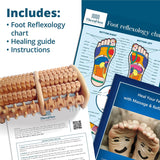 TheraFlow Masajeador de pies de madera para neuropatía, dolor de ta...