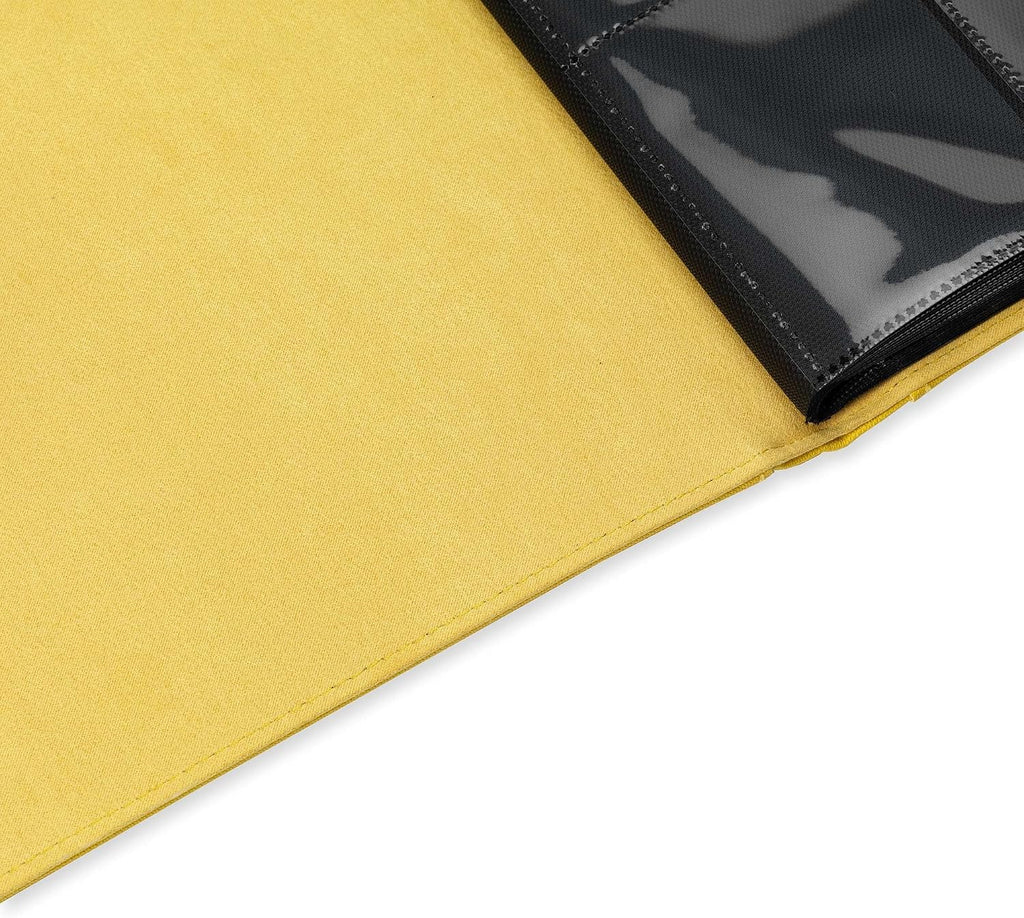 Vault X Carpeta de 9 bolsillos con correa de 360 tarjetas Exo-Tec (amarillo