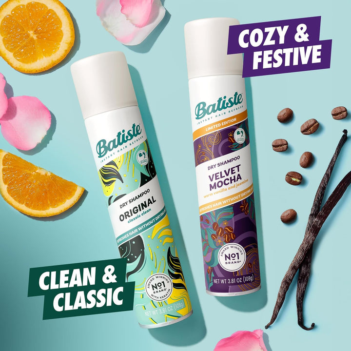 Batiste Champú Seco Edición Limitada Set de Regalo Navideño Dúo, Mo...