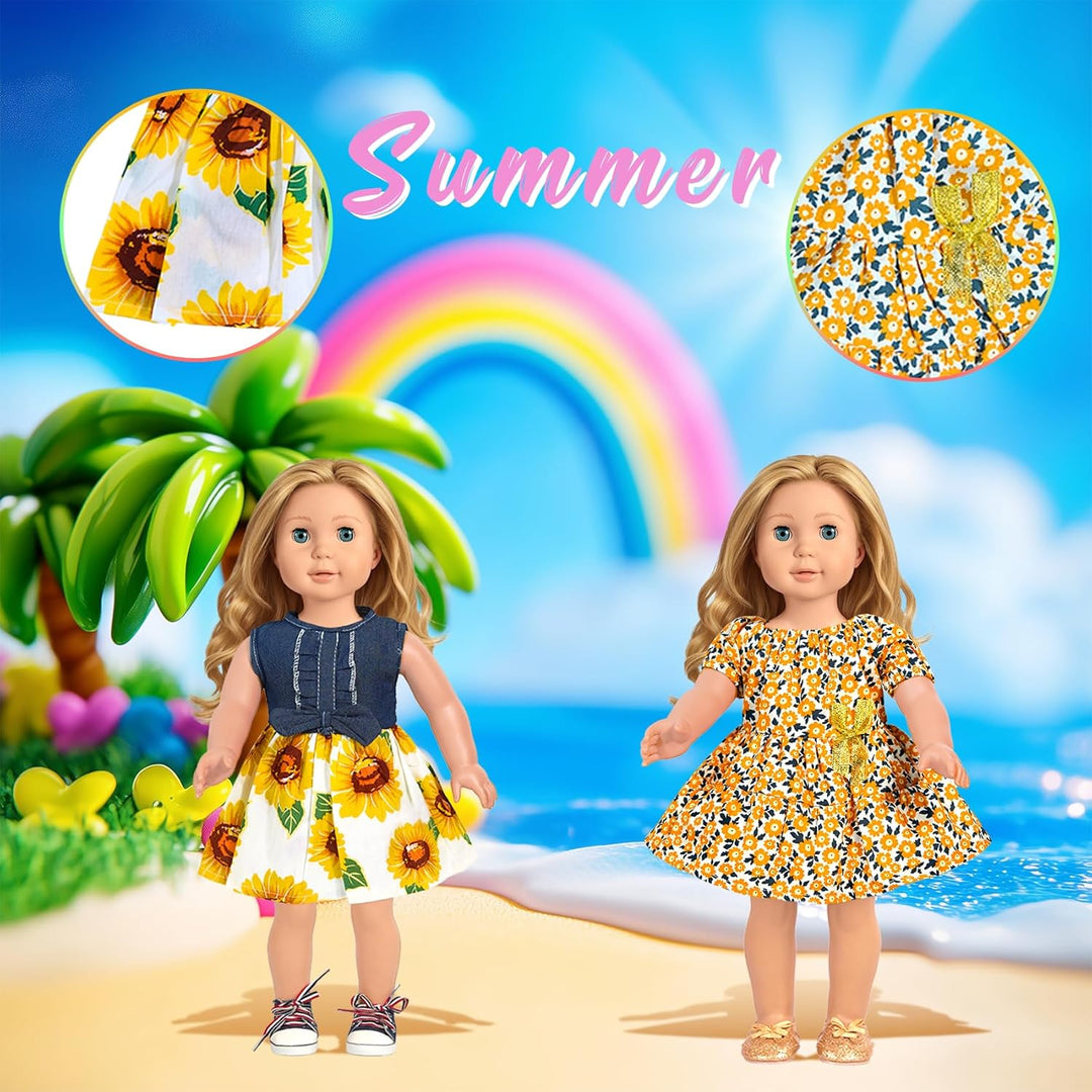 Accesorios de ropa de muñeca americana de 18 pulgadas, 18 piezas de...