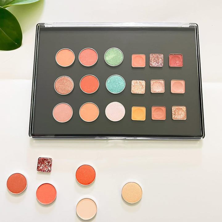 UDTIP Paquete de 2 paletas de maquillaje magnéticas grandes XL con...